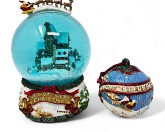 90 FitzFloydMusicalWaterballOrnamentNightBeforeChristmas
