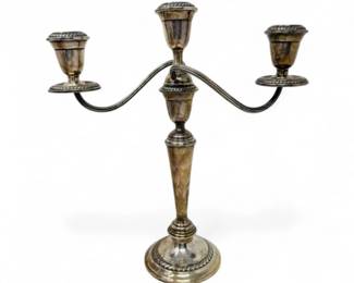 3 AlvinSterlingSilver3LightCandelabraS258Weighted12Tall
