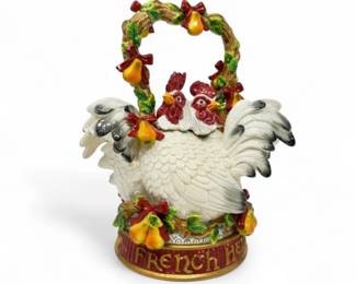 76 FitzFloyd12DaysofChristmasFrenchHensTeapot