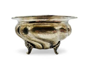 31 AntiqueArndt800SilverSaltCellarOrnateFootedDesign190g
