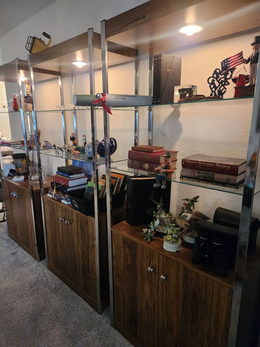 Vintage bookshelves