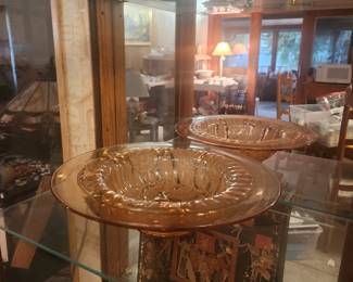 Depression glass bowl