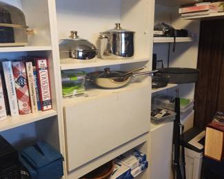 pots and pans and printer paper