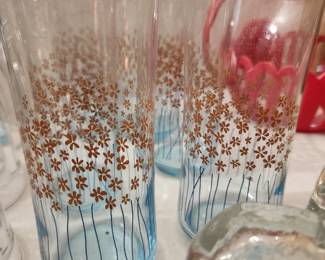 Mid century glassware