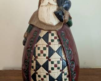 Jim Shore Cast Iron Santa door stop