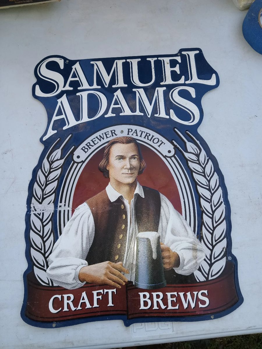Samuel Adams Metal Beer Sign