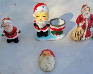 Ceramic Santa Claus lot