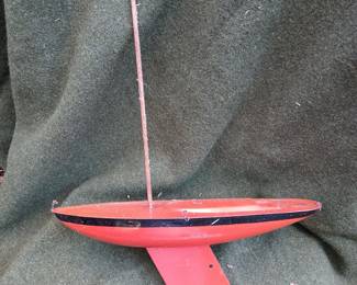 Tri-Ang Metal Toy Sail Boat