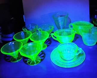uranium glass AKA vaseline glass