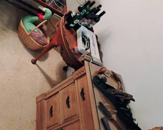 vintage hand tools, Asian dragon lamp