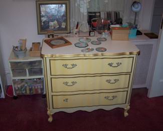 FRENCH PROVINCIAL CHEST & MISC.