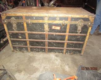 front view of old trunk