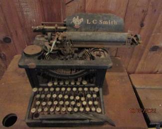 L C Smith typewriter