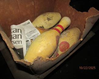 authentic bowling pins