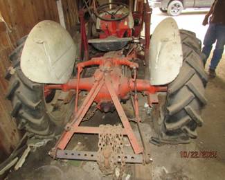 back view of tractor