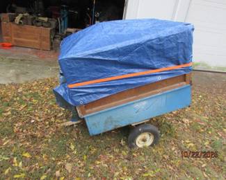 yard trailer (currently full of antique hubcaps)