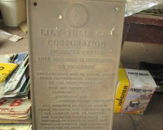metal plaque