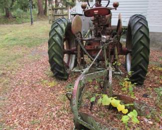 rear view of tractor