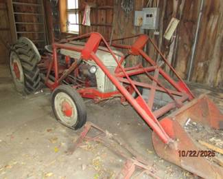 front view of tractor
