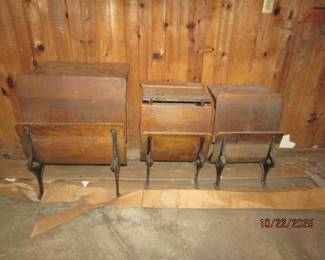 antique school desks