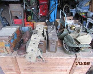 Multiple military surplus items