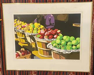 James Craig English
Apples 33/80
silk screen 