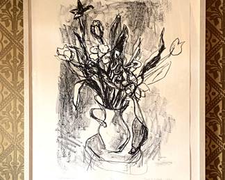 Theresa Pollak 
Gift of Flowers 
lithograph 22/25