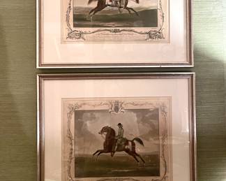  Mexzotint and etching from the 18th century by Irish engraver Richard Houston. The print is a portrait of a famous racehorse, believed to be "Childers, the Fleetest Horse that Ever Run at Newmarket," circa 1755-1756. 