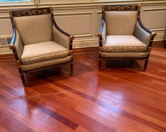Pair of Upholstered Chairs by Casa Stradivari