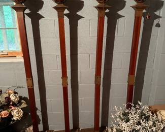 Four Oil Posts Very Substantial
