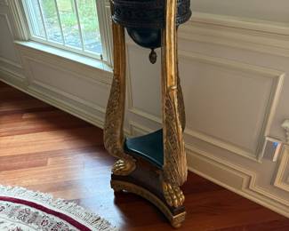 Marble Top Pedestal by Maitland Smith