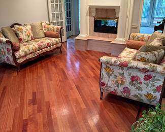 Pair of Large Sofas by Vanguard 90" Wide by 40" Deep