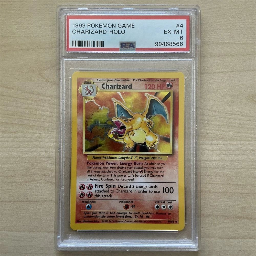 1999 Pokemon Holo #4 Charizard PSA 6 Very Rare