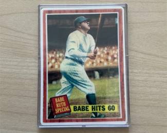 R&N Porcelain Ceramic 1962 Babe Ruth Hits 60 Home Runs /2873 Sealed Rare