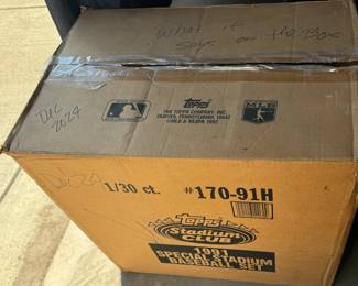 1991 Stadium Club Baseball Topps Factory Sealed Stadium Set Box Near Case 26/30