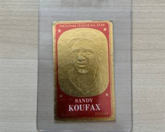 1965 Topps Embossed #8 Sandy Koufax HOF