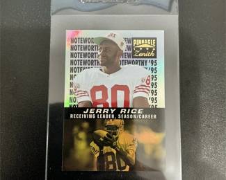 1996 Pinnacle Zenith #2 Jerry Rice
