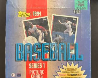 1994 Topps Baseball Series 1 Sealed Jumbo Box Derek Jeter Alex Rodriguez RC