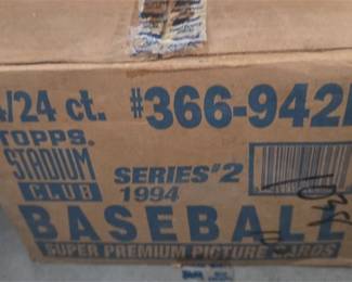 1994 Stadium Club Baseball Series 2 Case w/ 24 Factory Sealed Boxes