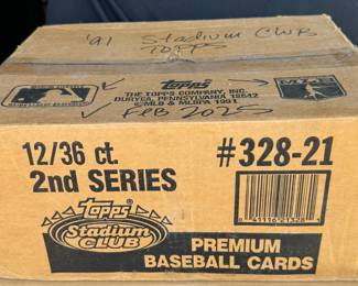 1991 Stadium Club Premium Baseball Series 2 Case (12 boxes)