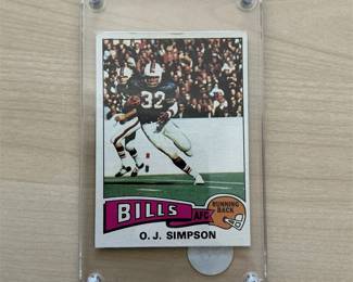 1975 Topps #500 O.J. Simpson