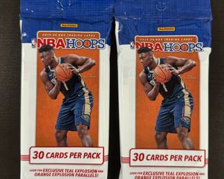 2019-20 Hoops Basketball (Lot of 2) Factory Sealed Cello Packs Ja Morant Zion RC