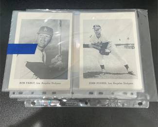 Early 1960's L.A Dodgers Team Photo Pack Complete Set of 12 w/ Koufax & Envelope