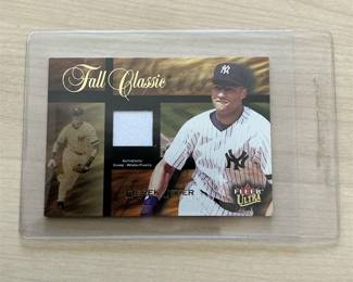 2002 Fleer Ultra Fall Classic Derek Jeter Authentic Game Worn Pants Card