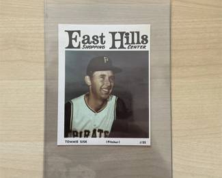 1966 East Hills Shopping Center Pittsburgh Pirates Tommi Sisk Rare