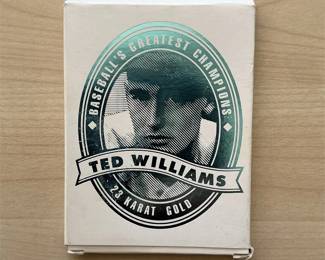 1996 Bleachers 23 Karat Gold Cards Ted Williams