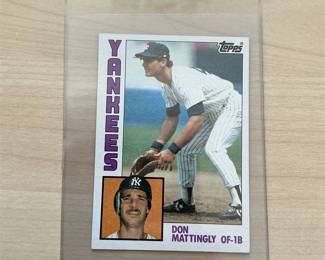 1984 Topps #8 Don Mattingly Rookie Yankees