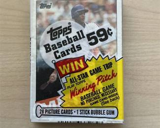 1985 Topps Baseball Factory Sealed Cello Pack Darryl Strawberry Showing On Top