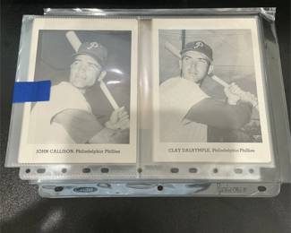 Early 1960's Philadelphia Philles Team Photo Pack Complete Set of 12 w/ Envelope