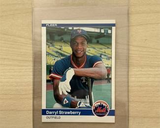 1984 Fleer #599 Darryl Strawberry Rookie